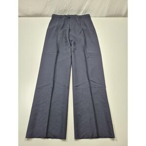 John Alexander Dress Pants Mens 36x36 Blue Wool Pleated Unhemmed Devon NWT